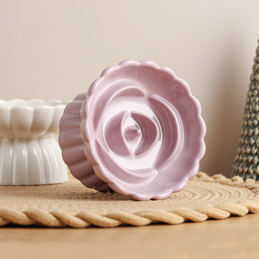 강아지 슬로우 식기 고양이 밥그릇 급체 방지 식탁 도자기