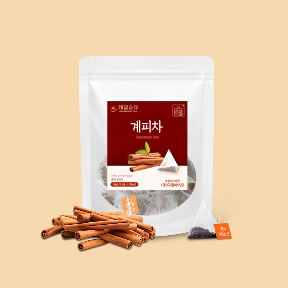 해담은티 계피차 생분해티백 1.2g x 30개입 - 상품 이미지