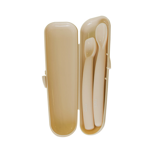 실리콘 이유식 스푼 케이스 세트(초기1p, 중기1p)