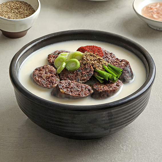 극소수 순대 국밥 (돼지 포함) 1팩 고기 많은 캠핑 순댓국 순대국 냉동 택배 레토르트