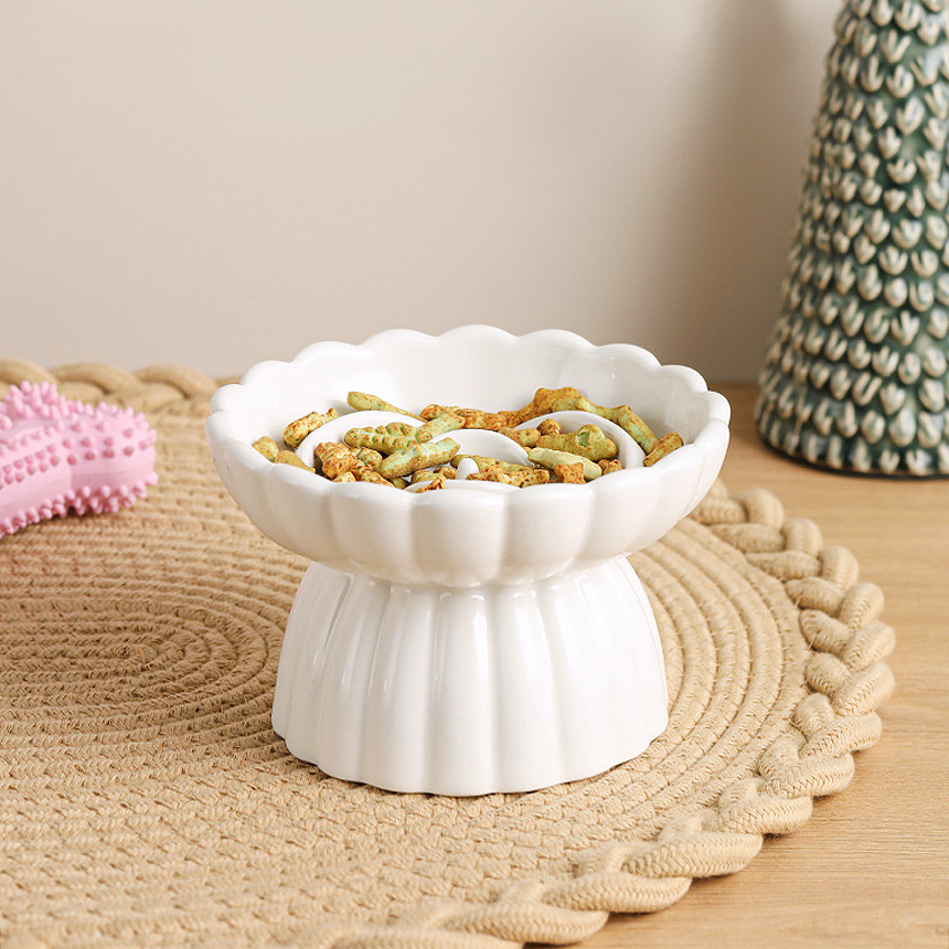 강아지 슬로우 식기 고양이 밥그릇 급체 방지 식탁 도자기