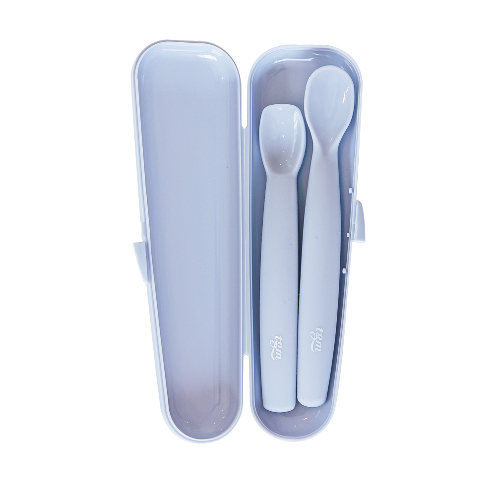 실리콘 이유식 스푼 케이스 세트(초기1p, 중기1p)
