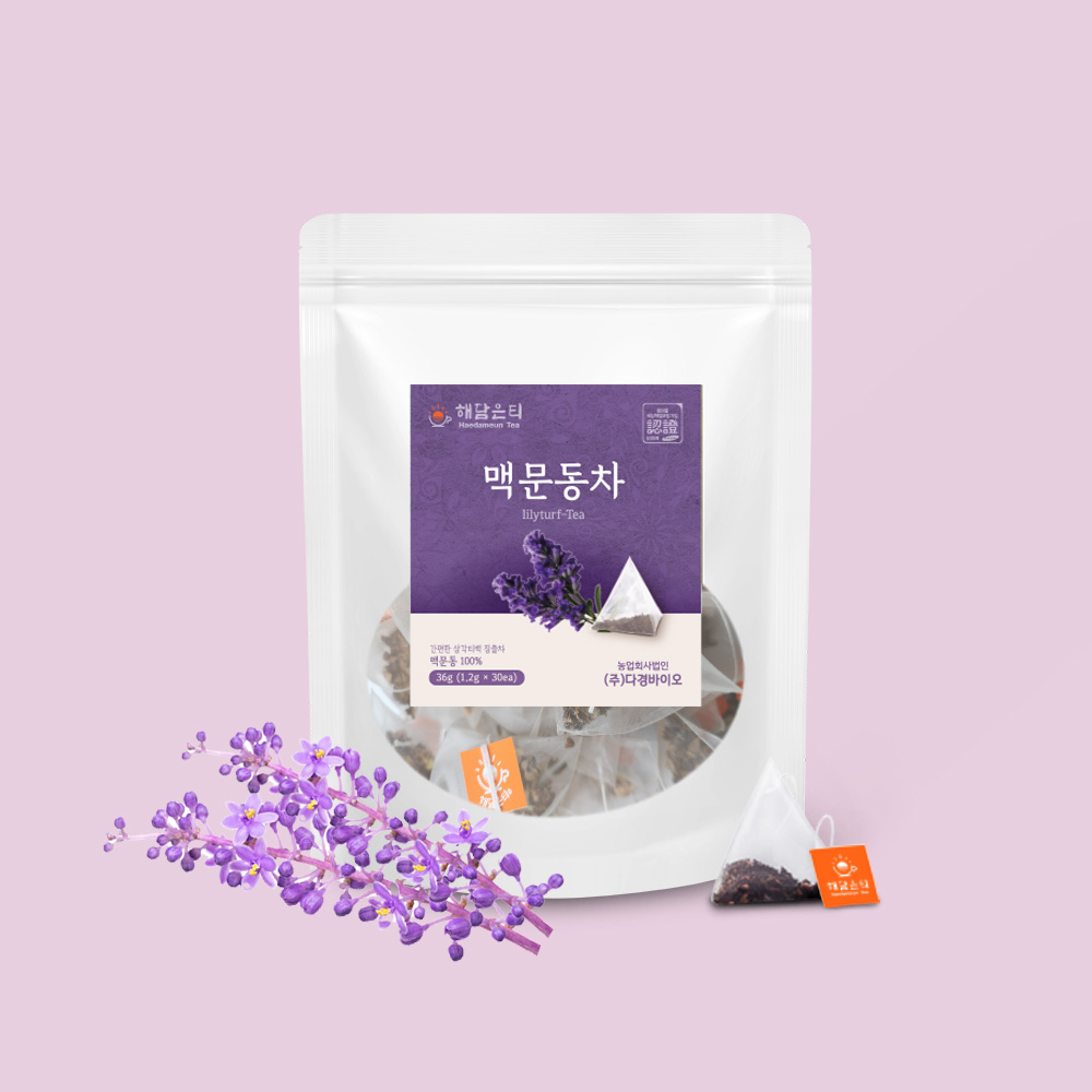 해담은티 볶은 청양 맥문동차 생분해티백 1.2g x 30개입 - 상품 이미지