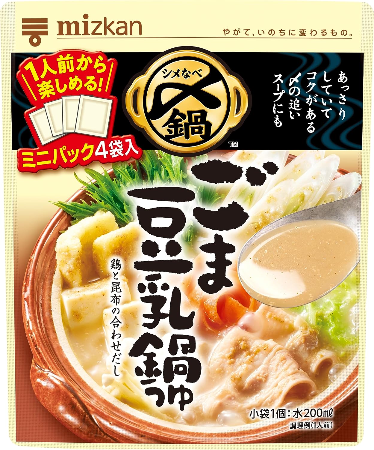 MIZKAN 미츠칸 참깨 두유 나베 쯔유 144g