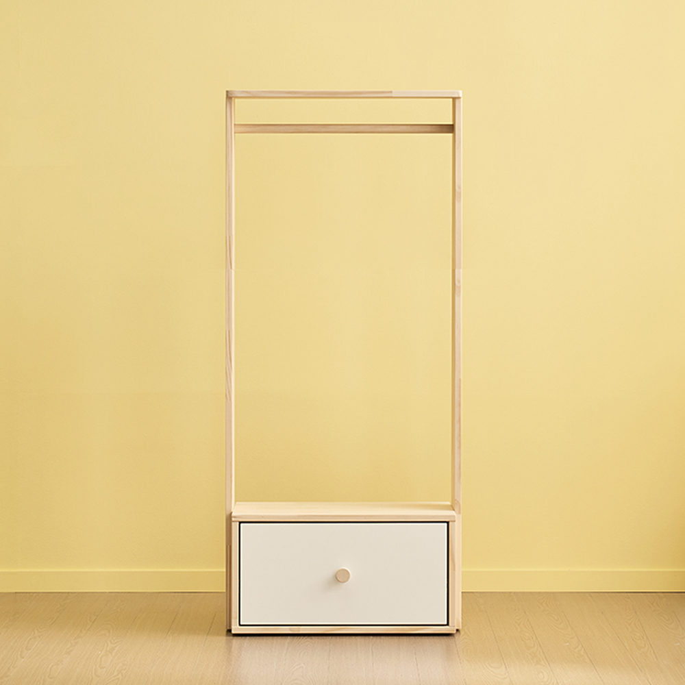 어거스트 600 아기행거 아기옷2단 행거 옷걸이 주니어 아기방 유아 키즈 행거2단 원목