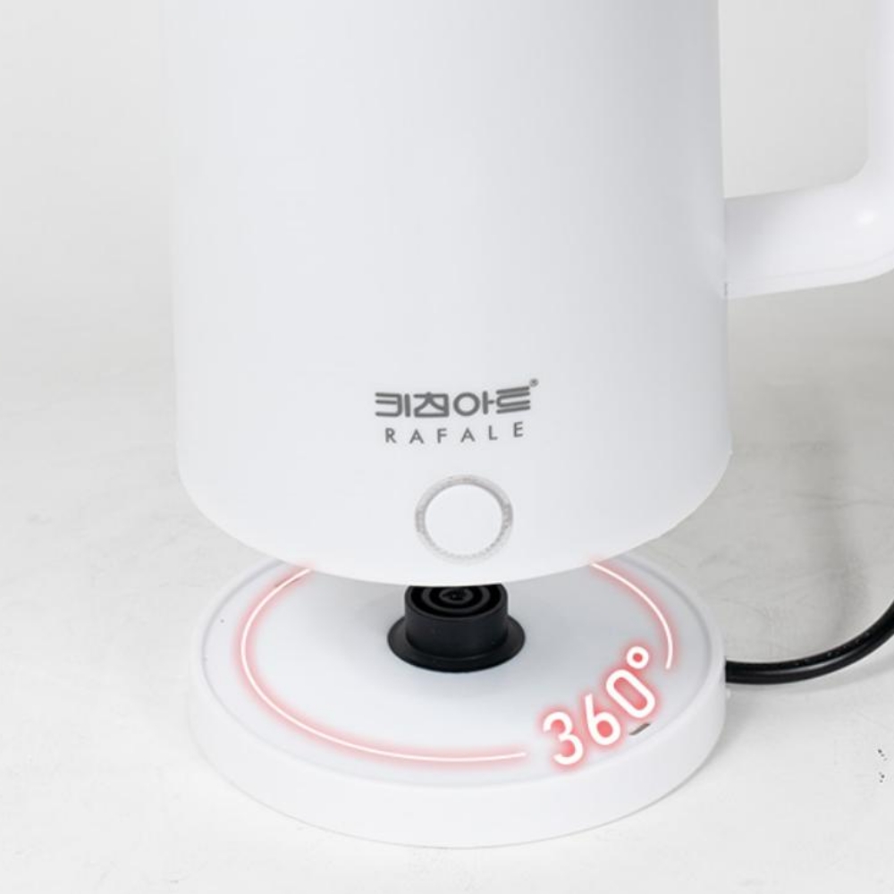 키친아트 커피포트 미니 티 포트기 이중보온 전기포터