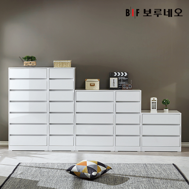 앳홈 미니멀 600 5단 서랍장 : 보루네오몰