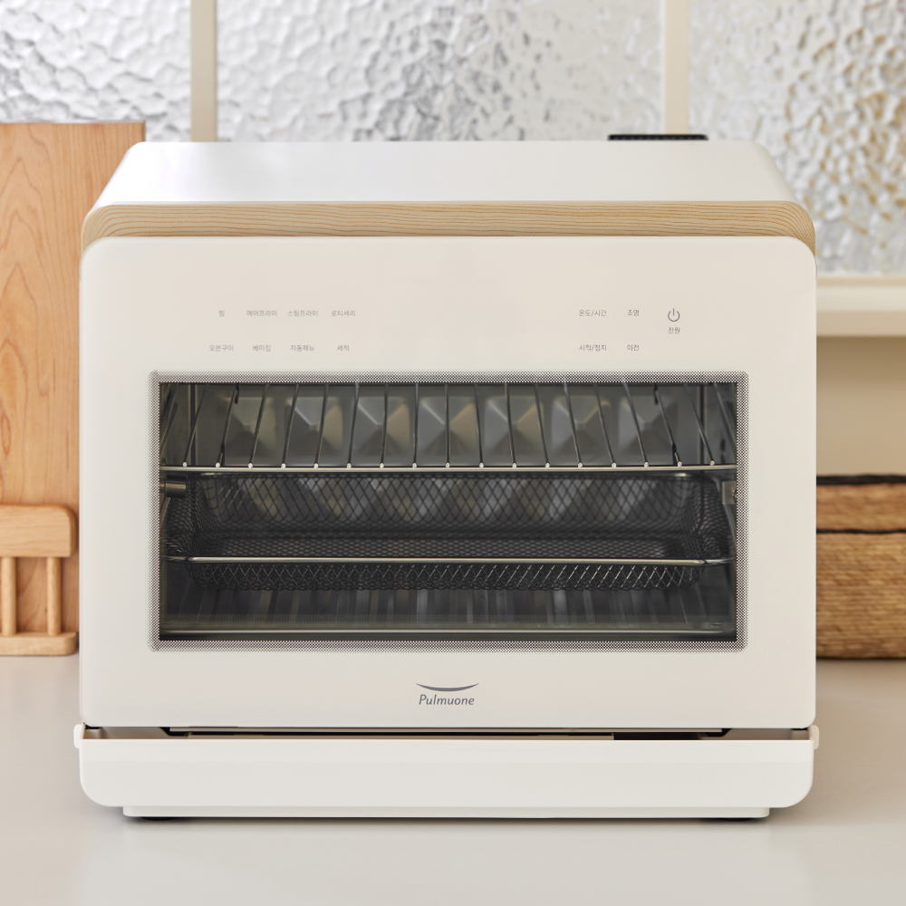 [슈퍼적립 10%/예약판매]풀무원 스팀쿡 마스터 듀얼스팀오븐 에어프라이어 20L AV20D11W (화이트&우드)
