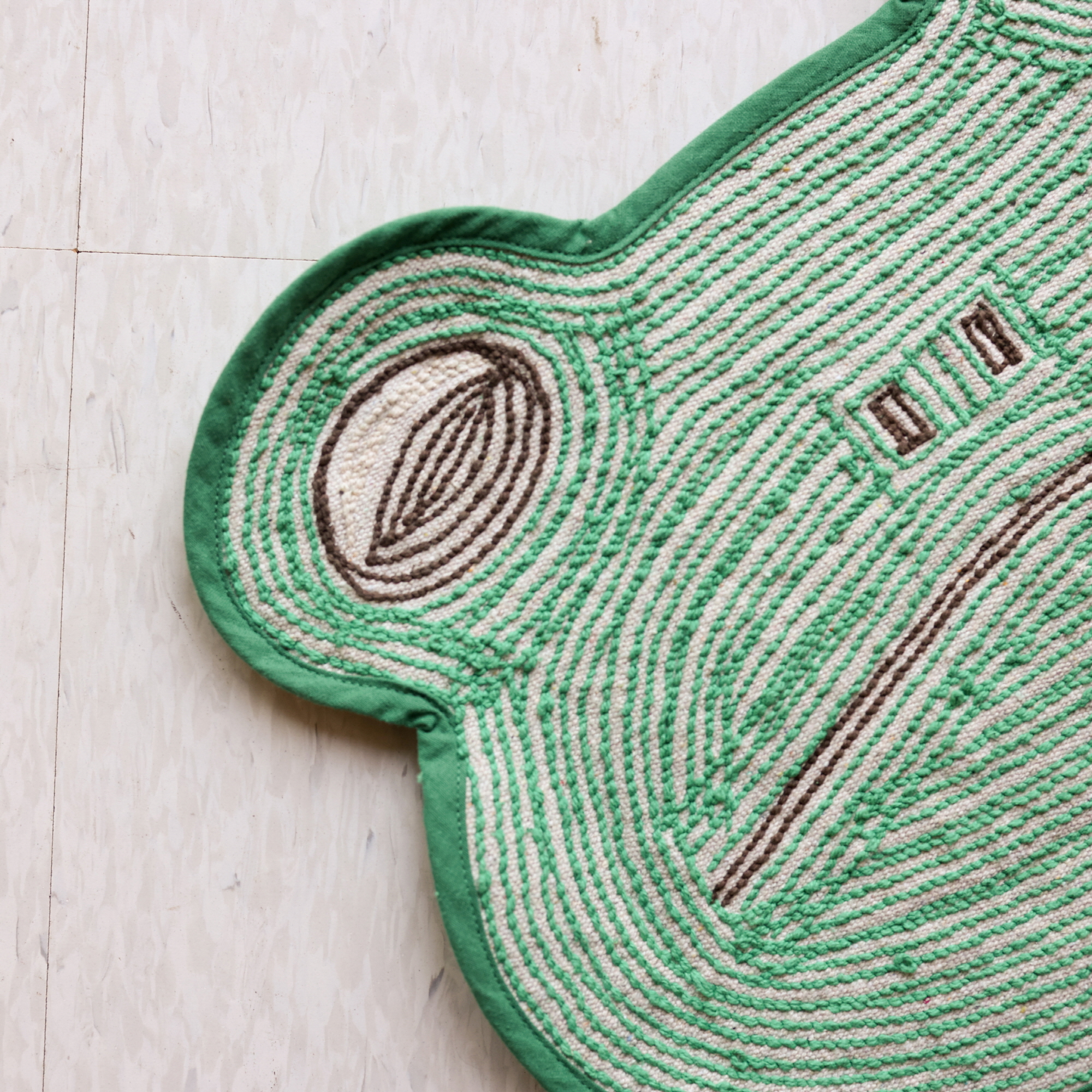 그린 개구리 캐릭터 순면 귀여운 욕실 발매트