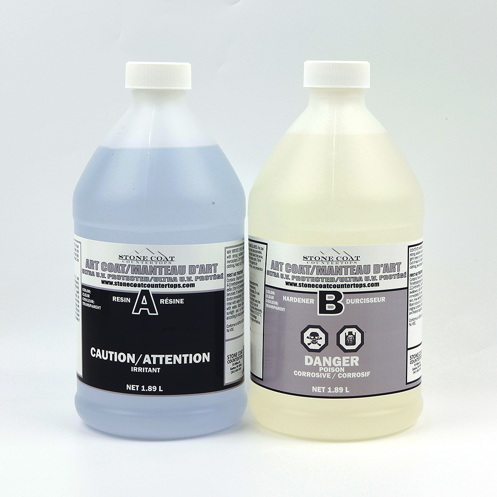 프레스코21 플루이드아트 어메이징 에폭시 레진(Stone-coat) 3.78L 고점도 1GEL - 메인 이미지