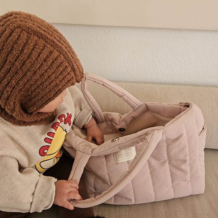 슬로뚜두 코지패딩(M) 토트백 가벼운 국민 기저귀가방 출산선물 데일리백