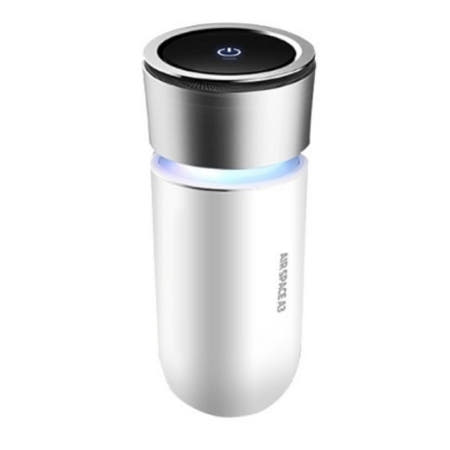 롤리고고 360도 올어라운드 공기청정 3단계 필터 LED 무드등 차량용 공기청정기_화이트