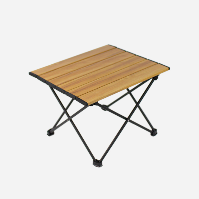 KOOLMAN 쿨맨 캠핑테이블 알루미늄 경량 접이식 수납가방세트 S, 우드