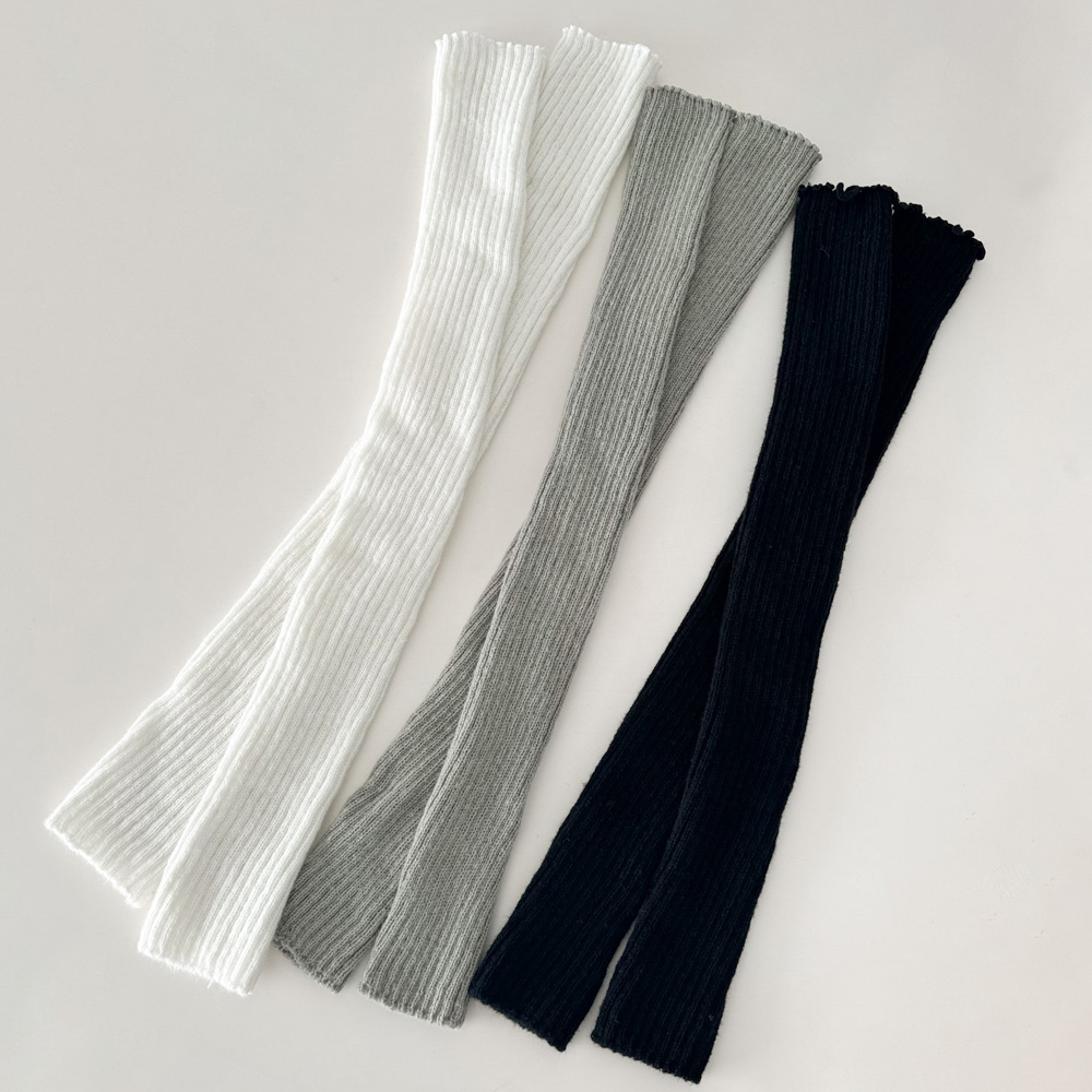 [사계절!/2기장] 웨이브 골지 롱숏 니트 가을 겨울 루즈삭스 레그워머 3color 상세 이미지 7