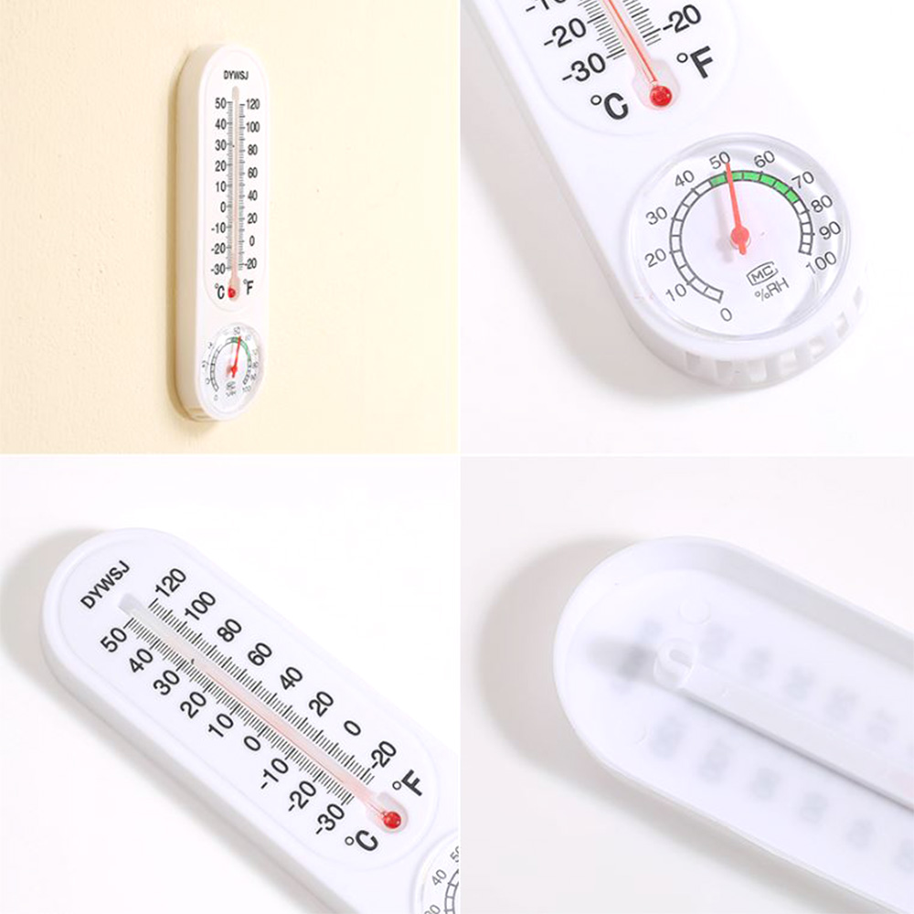 휴대용 플라스틱 온도계 실내 벽걸이형 가벼운 습도계 - 상품 이미지