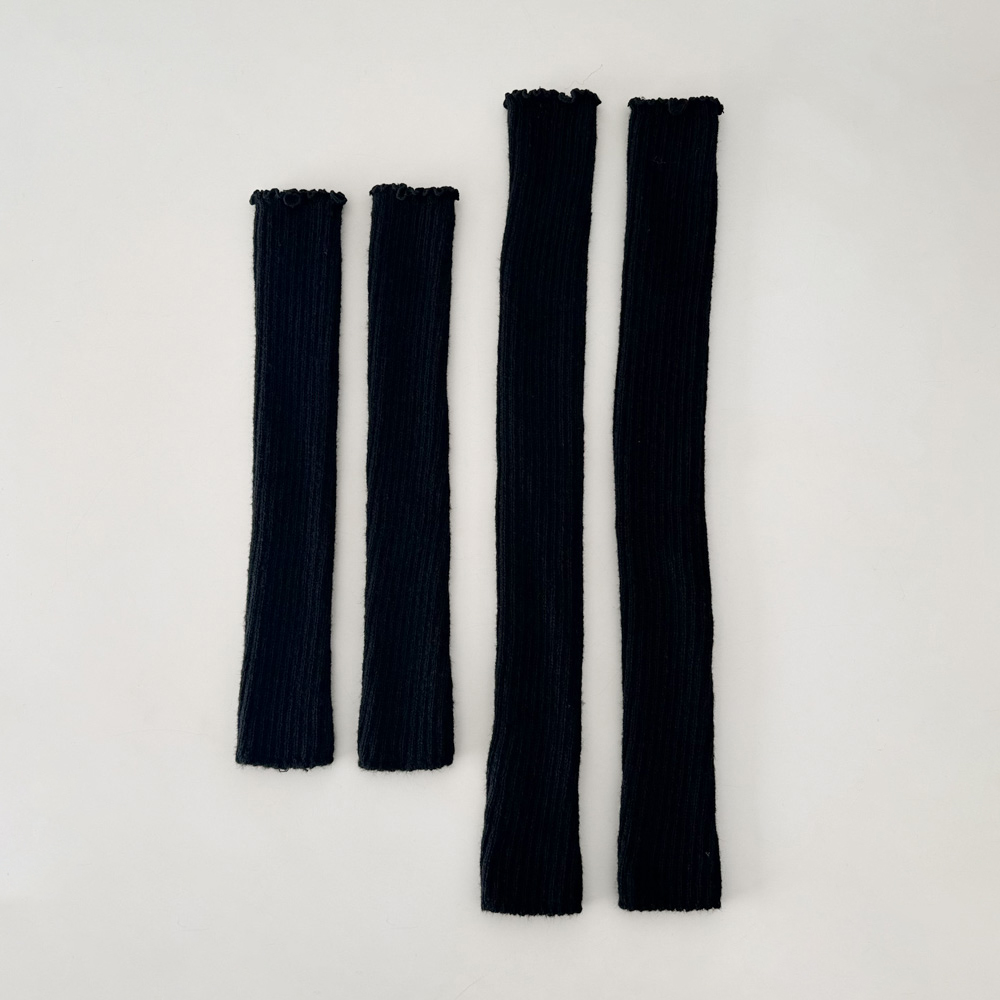 [사계절!/2기장] 웨이브 골지 롱숏 니트 가을 겨울 루즈삭스 레그워머 3color 상세 이미지 50
