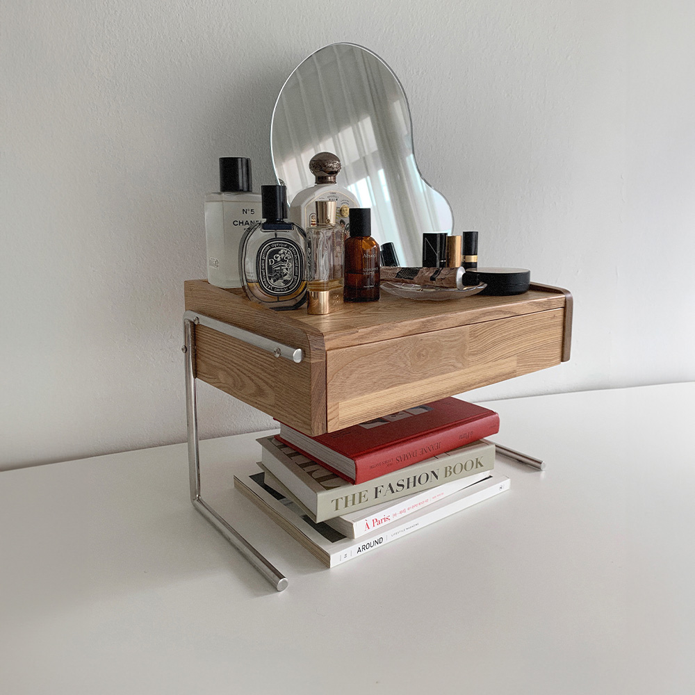 바미르 애쉬 원목 미니 화장대