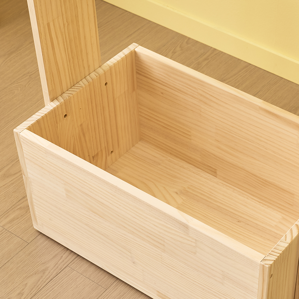 어거스트 600 아기행거 아기옷행거 옷걸이 주니어 유아행거 키즈 서랍형 원목