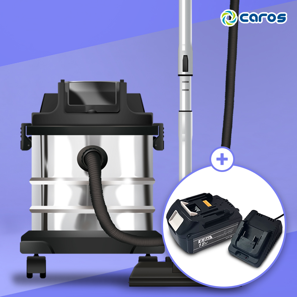 캐로스 업소용 청소기 대용량 무선 건습식 산업용 공업용 사무실 20L