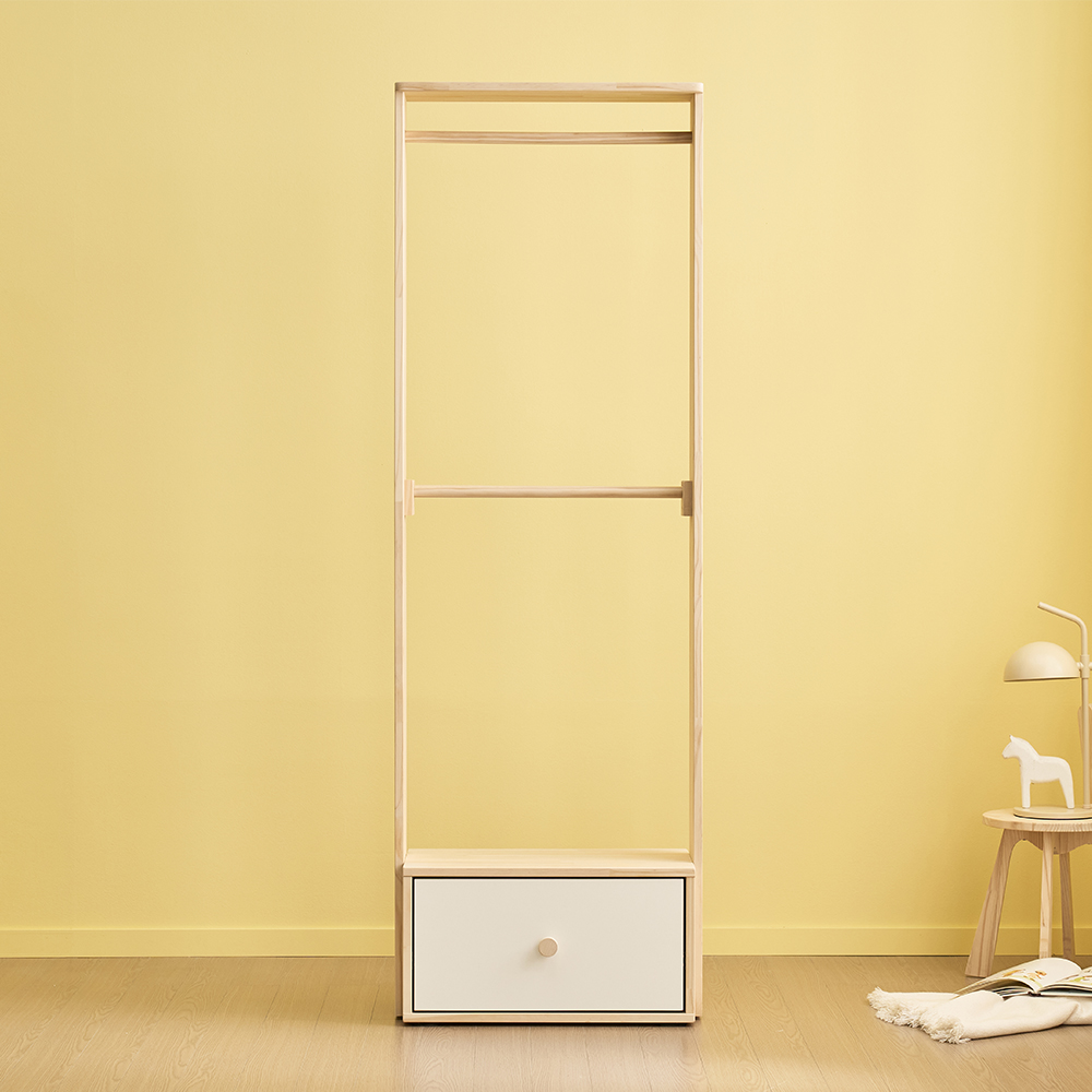 어거스트 600 아기행거 아기옷2단 행거 옷걸이 주니어 아기방 유아 키즈 행거2단 원목