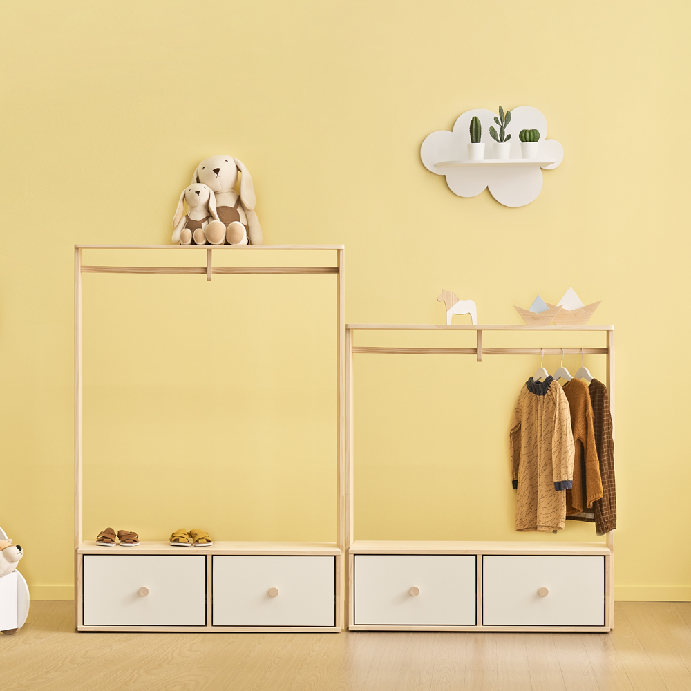 모로우드 어거스트 1000 아기 행거 유아 원목 베이비 아기옷행거 어린이 키즈