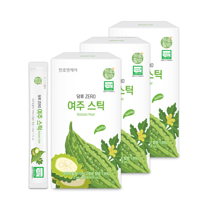 천호엔케어 100% 국산 유기농 여주 당류 0% 여주 여주스틱 30포 X 3박스 - 상세 이미지 2
