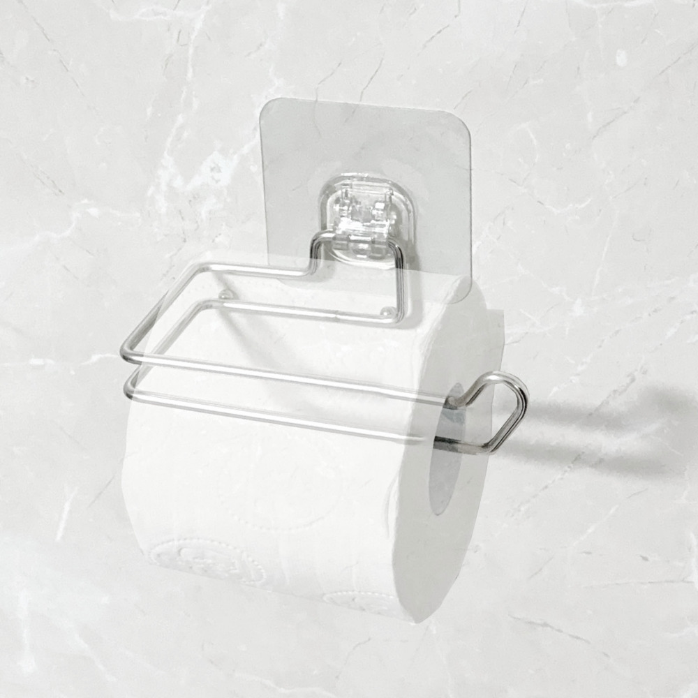 올지 무타공 휴지걸이 화장지 걸이 스텐 접착식 심플 호텔