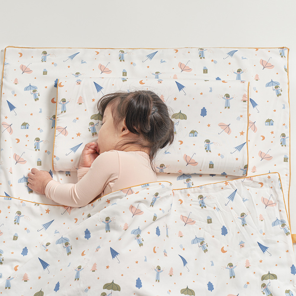 슬립스파 라텍스 아기 어린이집 낮잠이불세트 방수가방 분리형 베이비 거즈 올리