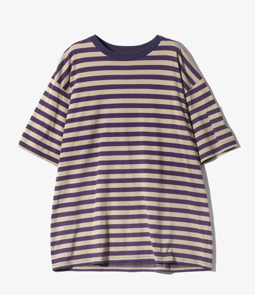 니들스 S/S CREW NECK TEE - COTTON STRIPE JERSEY NEEDLES 이미지 2
