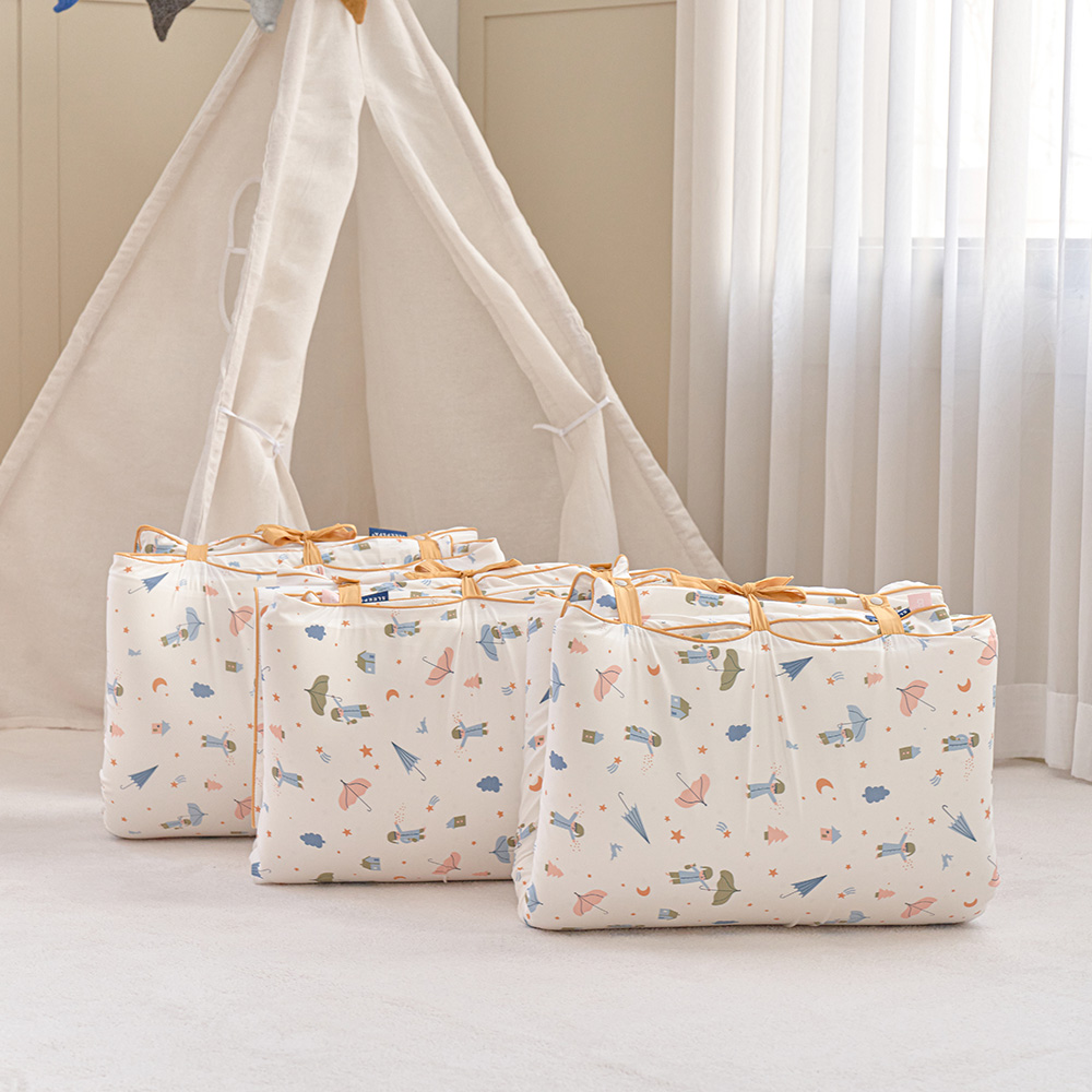 슬립스파 라텍스 아기 어린이집 낮잠이불세트 방수가방 분리형 베이비 거즈 올리