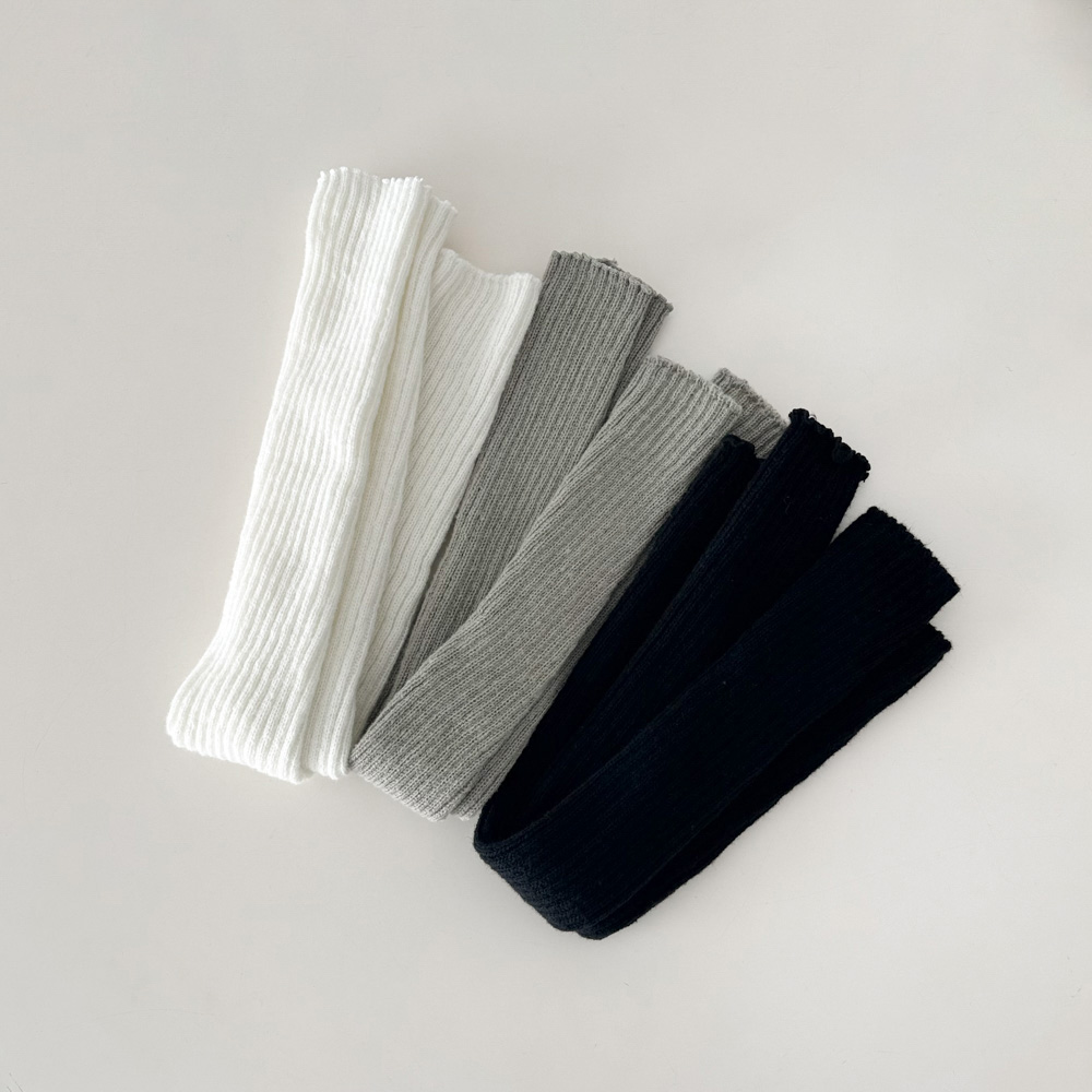 [사계절!/2기장] 웨이브 골지 롱숏 니트 가을 겨울 루즈삭스 레그워머 3color 상세 이미지 8