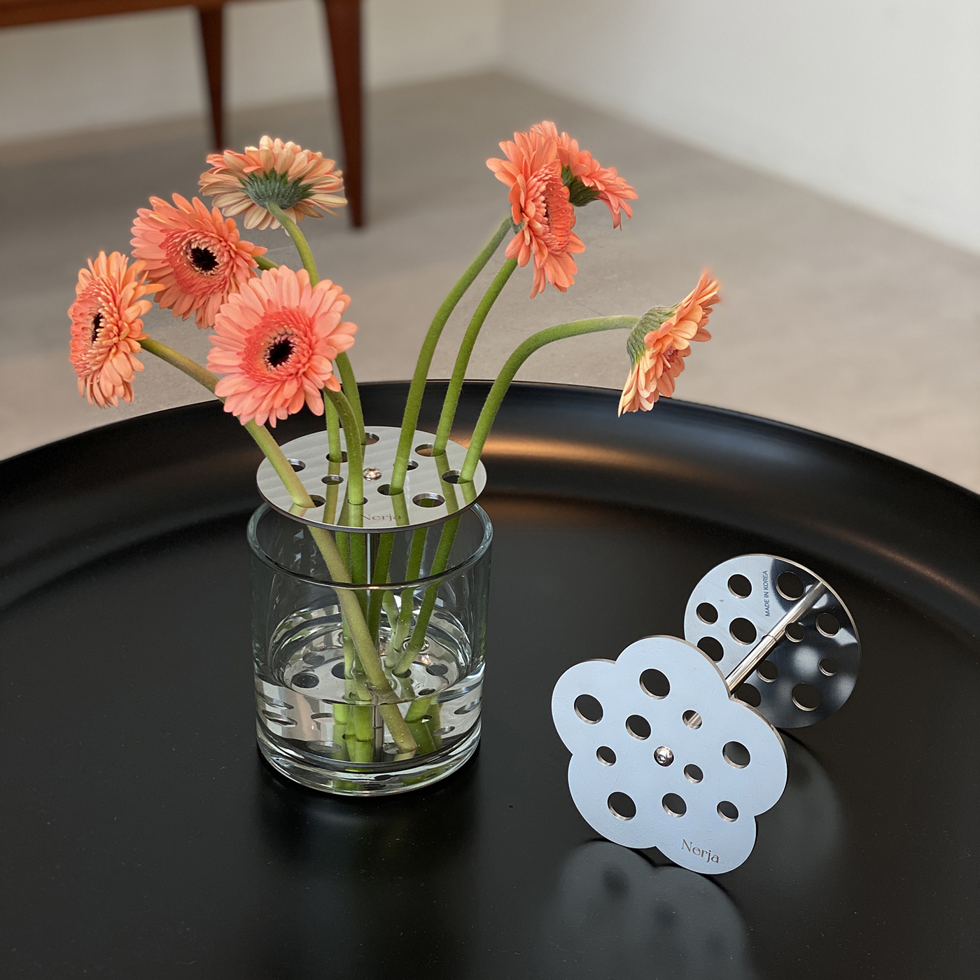 네르하 이케바나 화병 유리 꽃꽂이 화병 꽃병