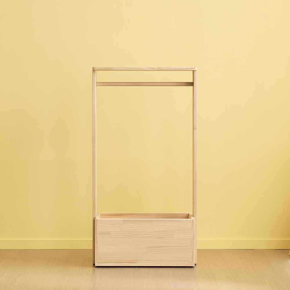 어거스트 600 아기행거 아기옷행거 옷걸이 주니어 유아행거 키즈 서랍형 원목