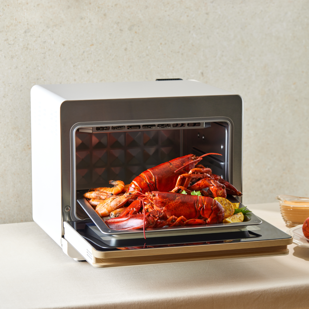 [슈퍼적립 10%/예약판매]풀무원 스팀쿡 마스터 듀얼스팀오븐 에어프라이어 20L AV20D11W (화이트&우드)