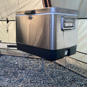 멀티 스탠드 캠핑 박스 쿨러 아이스박스 난로 받침대 알루텍 거치대 M 운동러 솔직 후기 | 실사용 리뷰 - 상품 이미지 4