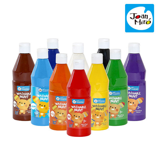 리틀호안미로 워셔블페인트500ml 택1 10색 대용량 유아 물감 - 상품 이미지
