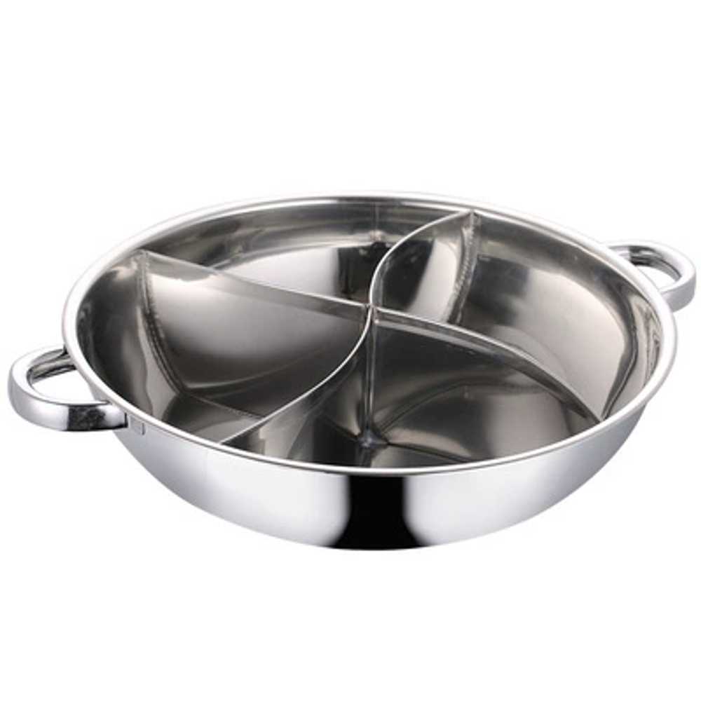 어묵냄비 오뎅탕 4칸 스텐 꼬치오뎅 업소용 전골팬 훠궈 오뎅냄비 전골냄비 칸막이 - 상세 이미지 4
