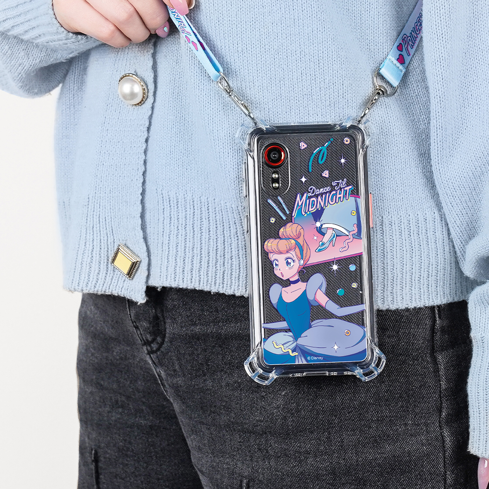 디즈니 프린세스 갤럭시 X커버 5 핸드폰 케이스 키즈폰 캐릭터 에리얼 - 상세 이미지 3