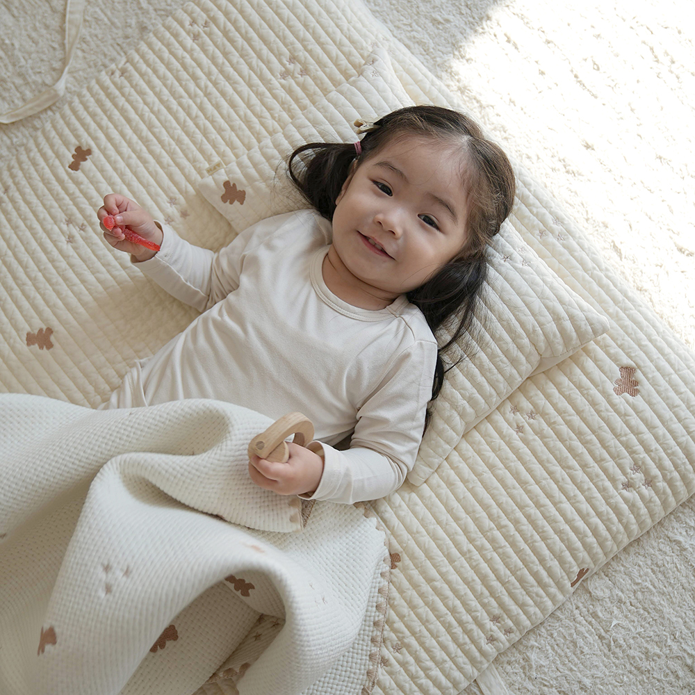 올포홈 자수 누빔 어린이집 낮잠이불 양면 분리형 낮잠 패드 등원준비물 러빗 아기