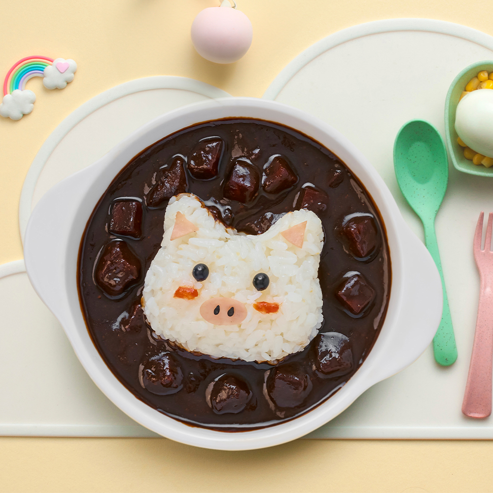 [베이비본죽] 포크 유니 키즈짜장 (150gx4개) 덮밥소스 어린이짜장 밥태기