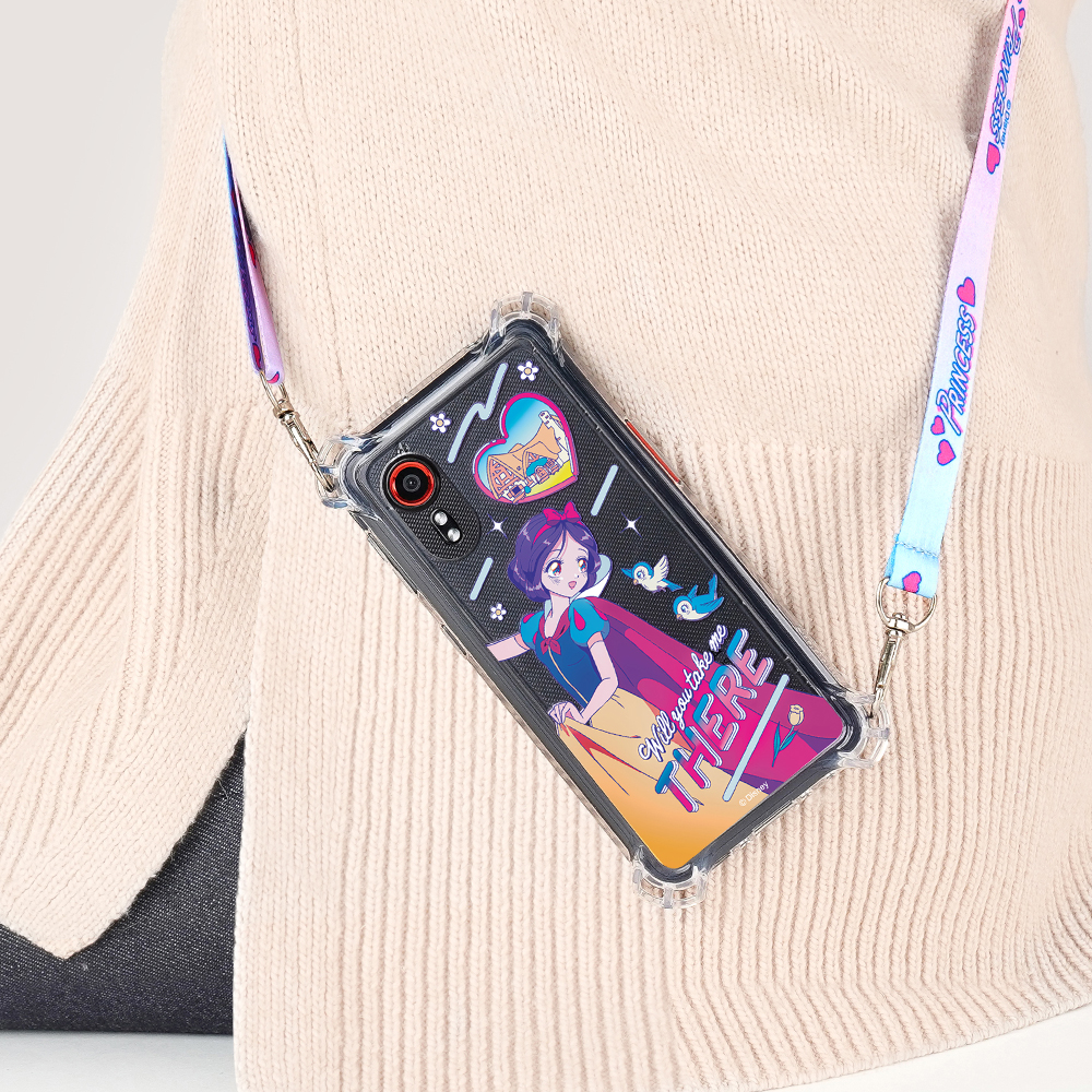 디즈니 프린세스 갤럭시 X커버 5 핸드폰 케이스 키즈폰 캐릭터 에리얼 - 상세 이미지 4