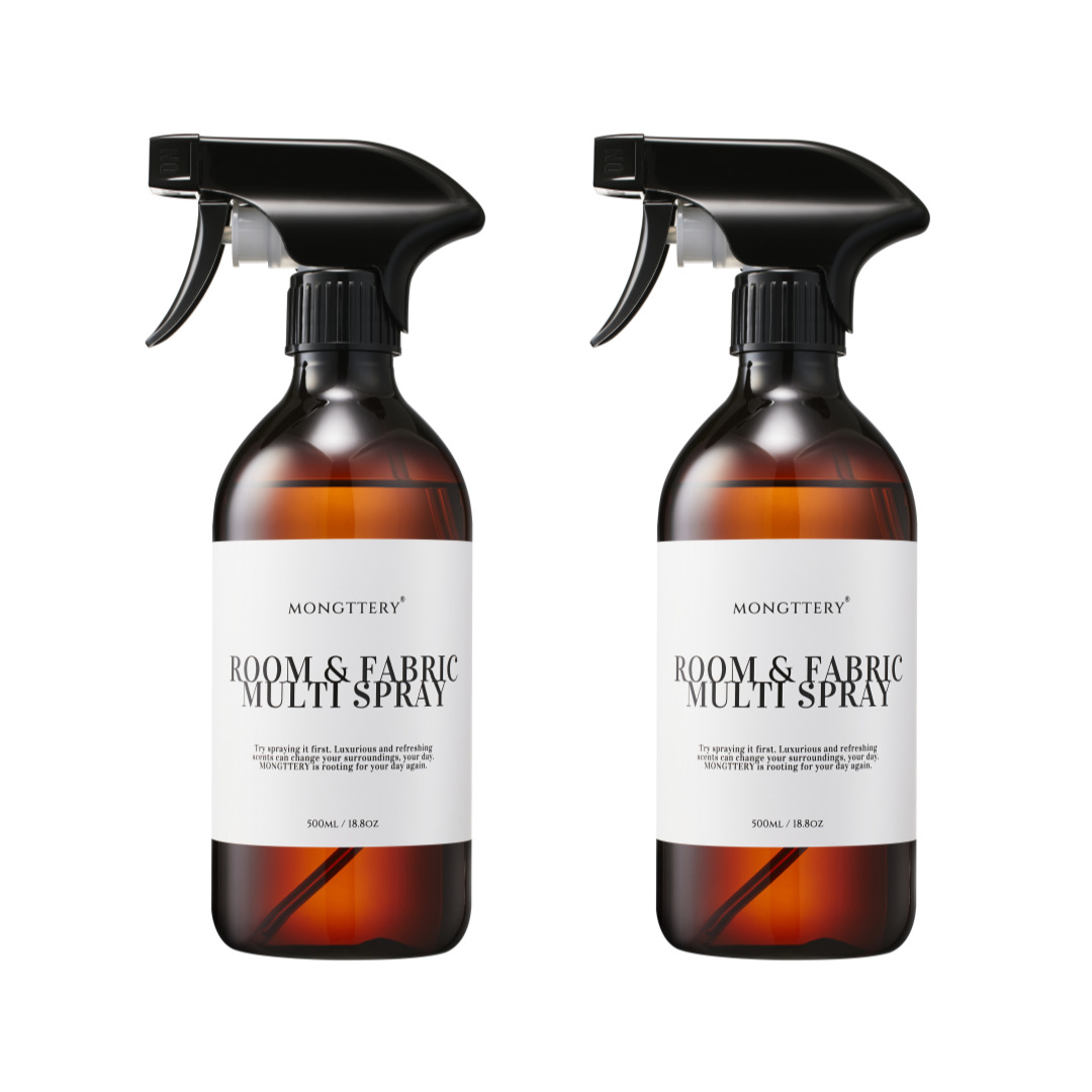 몽때리 섬유탈취제 룸스프레이 500ml x 2개입 냄새 제거 피톤치드 편백수 정전기방지
