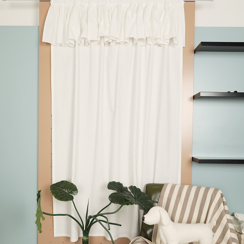 대형 프릴 커튼 커텐 엄마의주머니 천아트반제품