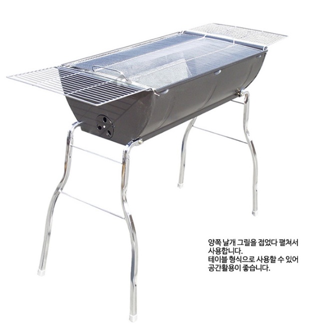 야외용 불판 펜션 바베큐 준비물 캠핑장 화로 셀프 고기 파티 - 상세 이미지 4