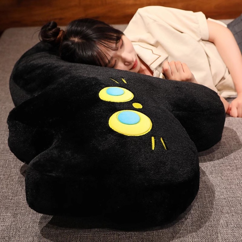 귀여운 검은 고양이 인형 안고자는 대형 베개 다양사이즈 인테리어 소품 머리맡 침대 원룸 - 상세 이미지 2