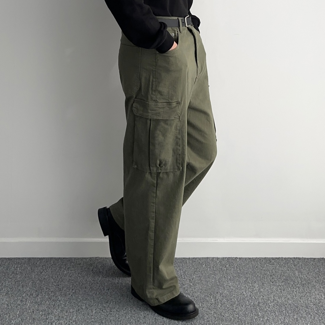 건빵바지 퍼티그팬츠 남자통바지 - 상세 이미지 2