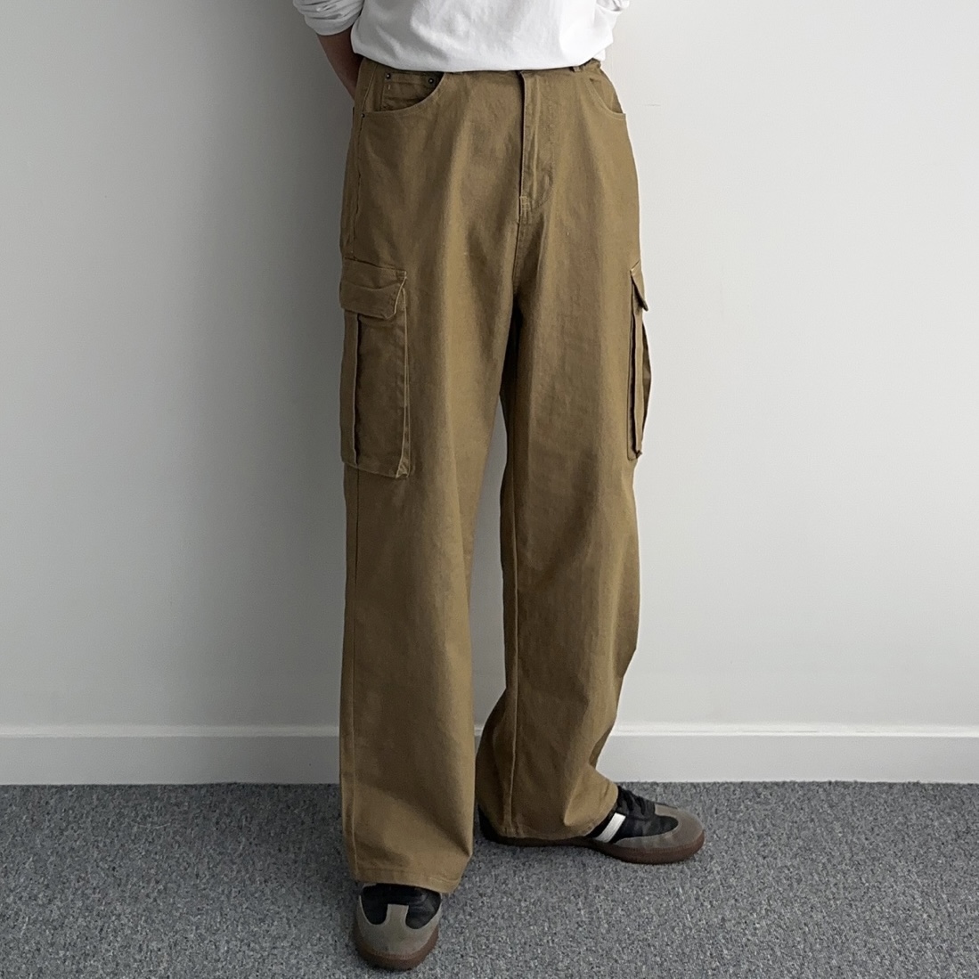 건빵바지 퍼티그팬츠 남자통바지 - 상세 이미지 4