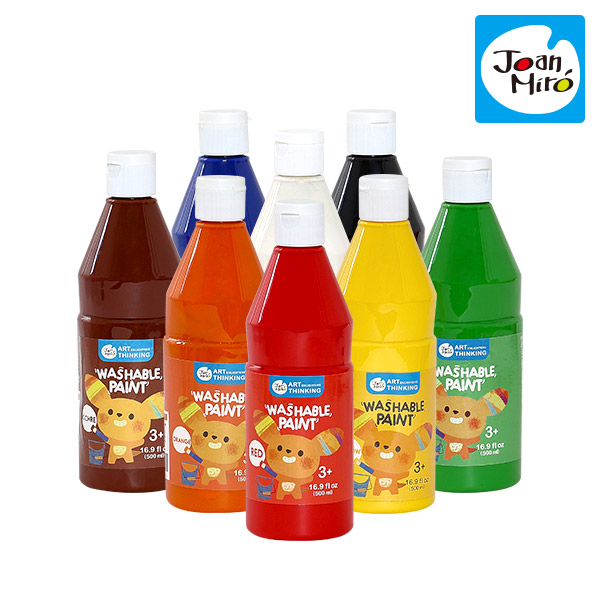리틀호안미로 워셔블페인트500ml 택1 10색 대용량 유아 물감 - 상세 이미지 2