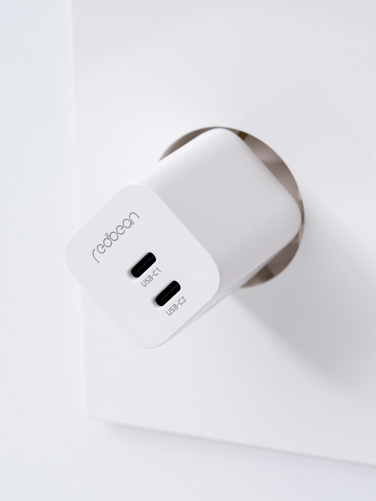 레드빈 코어 35W GaN 듀얼 PD PPS C타입 초고속 미니충전기 아이폰 갤럭시 - 상세 이미지 3