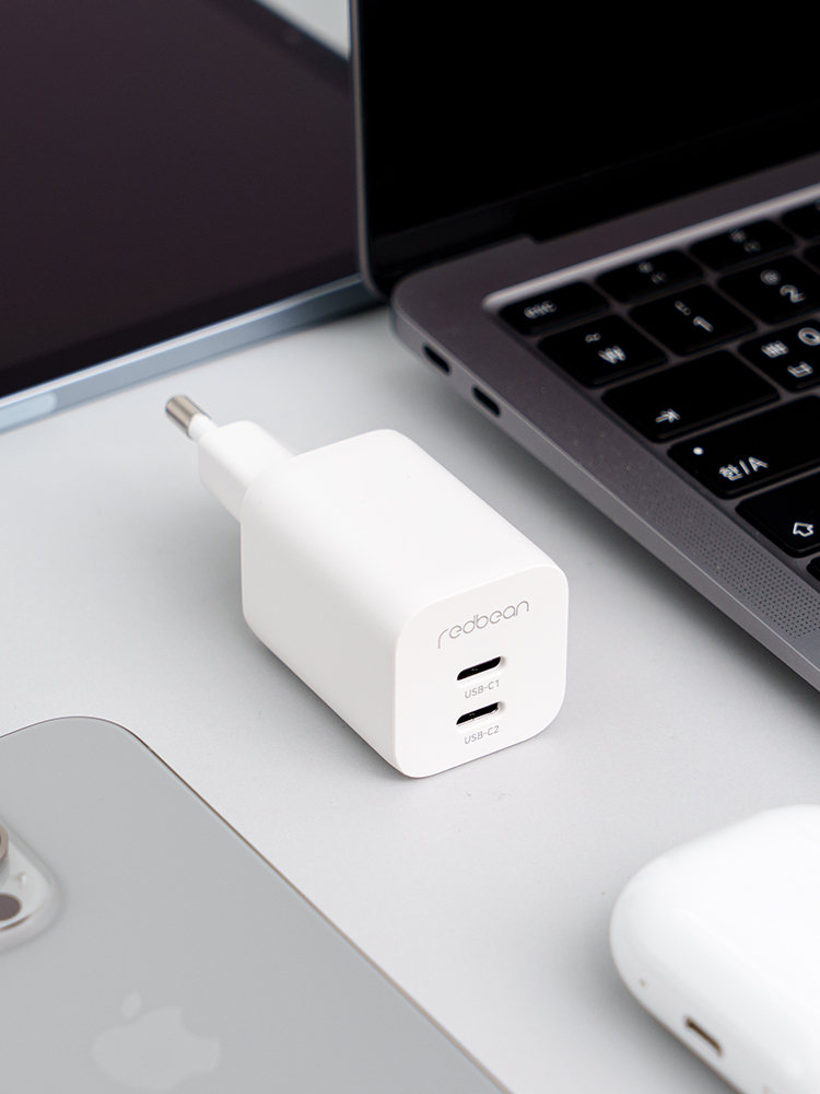 레드빈 코어 35W GaN 듀얼 PD PPS C타입 초고속 미니충전기 아이폰 갤럭시 - 상세 이미지 4